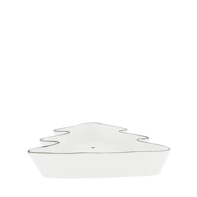 Schale "XMAS" - 18 cm (Weiß)