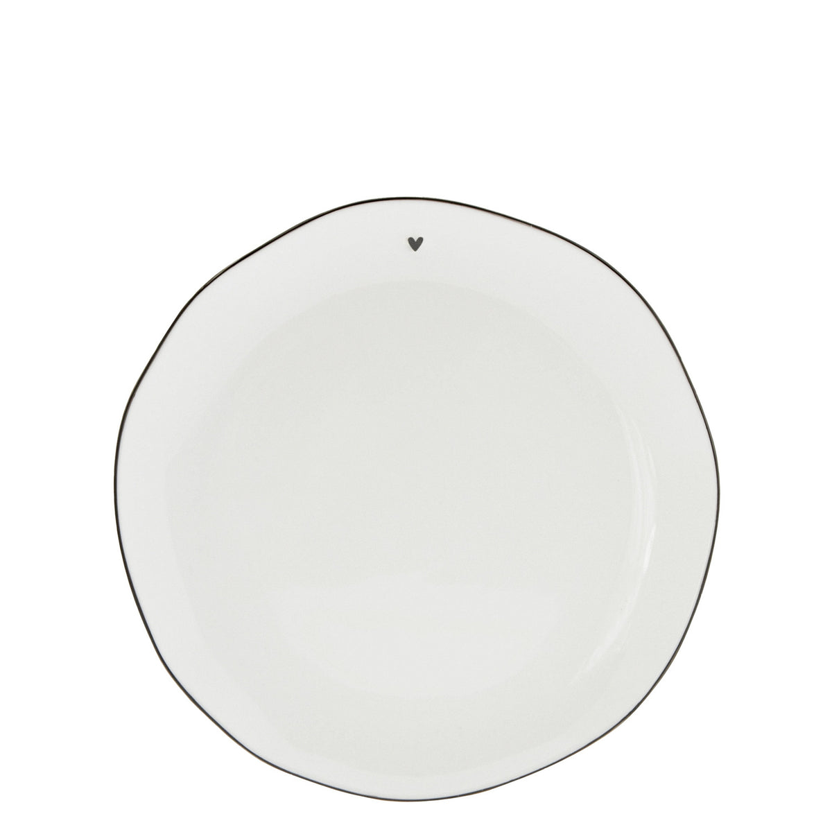 Dessertteller - 19cm (Weiß/Schwarz)