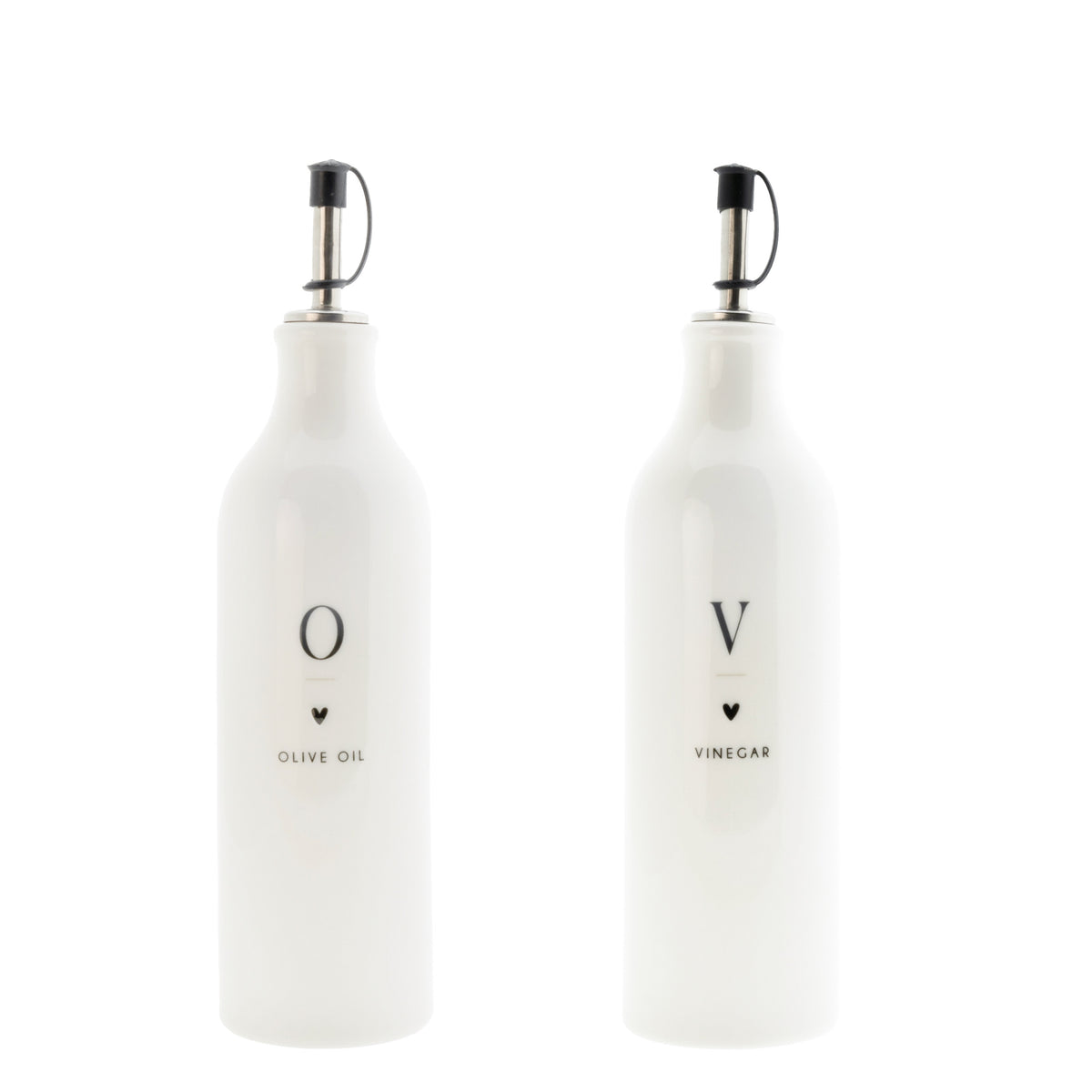 Essigflasche aus Keramik - 750 ml (Weiß)