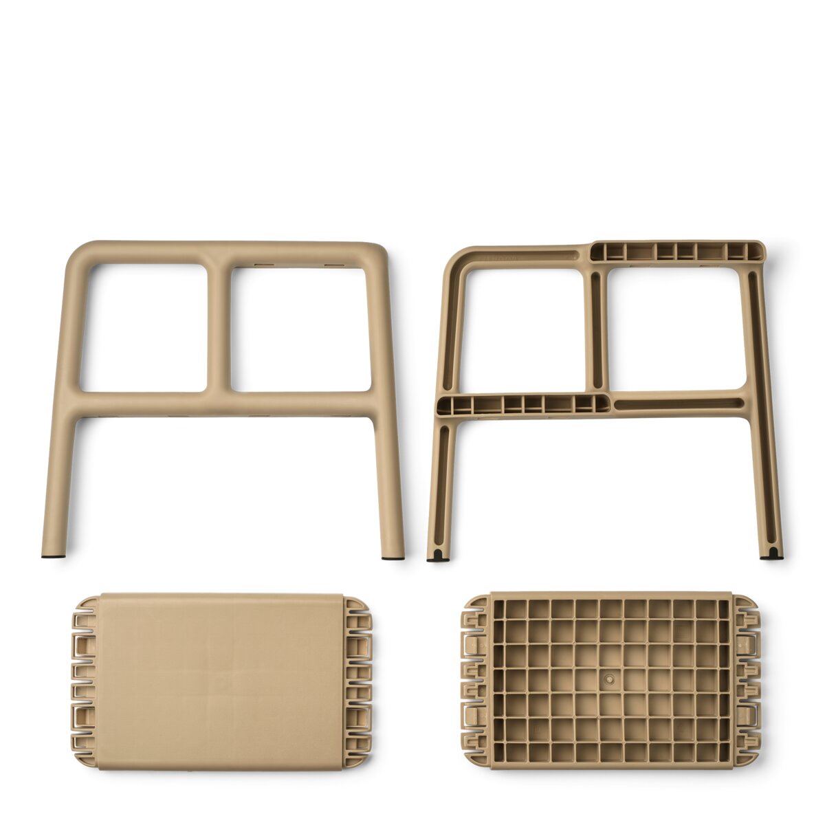 Hocker mit 2 Stufen "Melanie" - 44x38x40 cm (Oat)