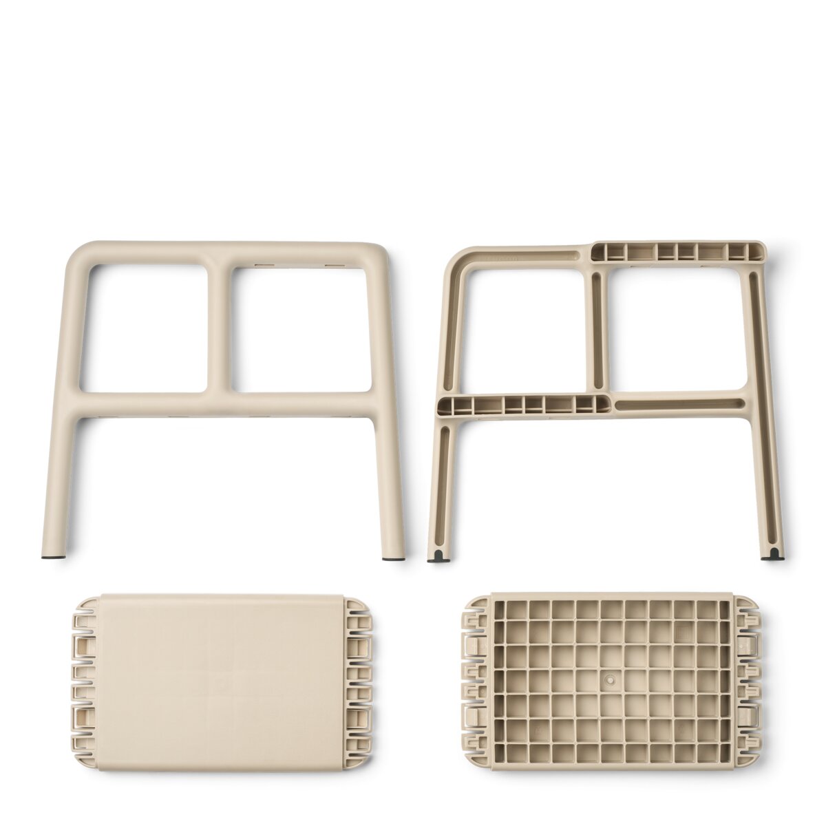 Hocker mit 2 Stufen "Melanie" - 44x38x40 cm (Sandy)