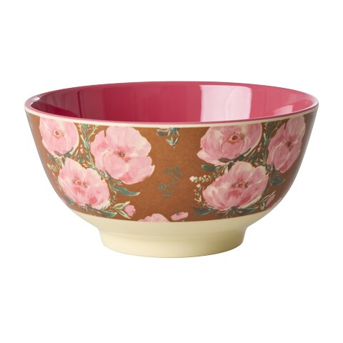 Melamin Schale "Floral Fiesta Rose" - M (Pink)