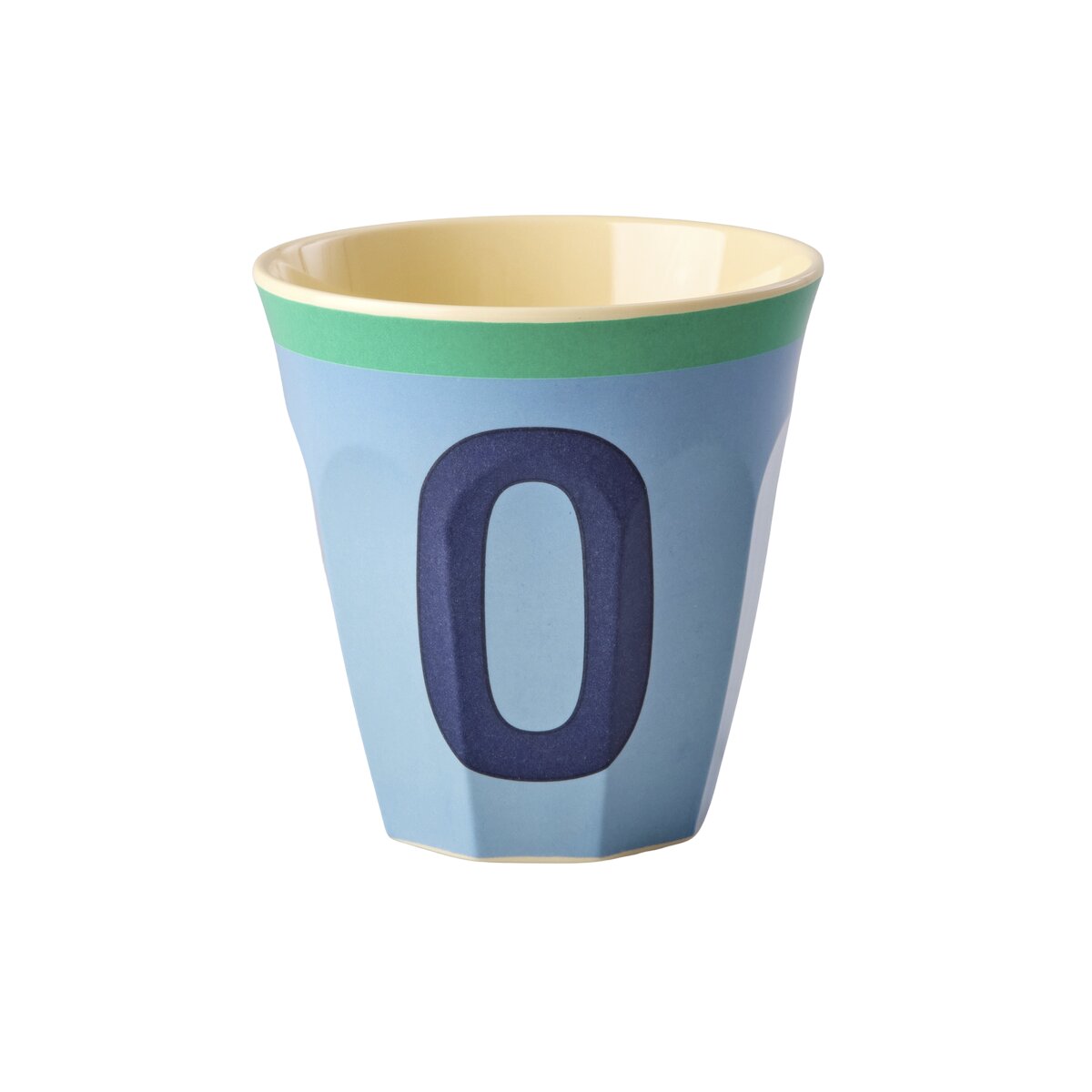 Melamin Becher "Vintage - Buchstabe O"- M (Blue)
