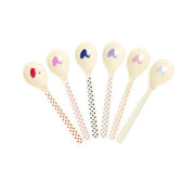 Melamin Teelöffel "Favorite Hearts" im 6er-Set (Bunt)