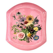 Metalltablett "Flower Bouquet" - 22,5x18,5x2 cm (Pink)