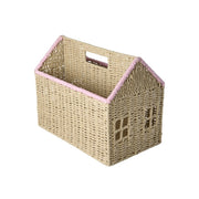 Zeitschriftenhalter in Hausform - 35x21x30 cm (Pink)