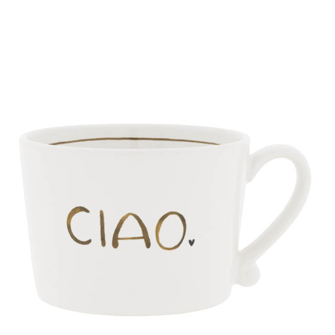 Tasse "CIAO" - 10x8x7 cm (Weiß)