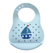 Baby Lätzchen mit Auffangschale "Noah" (Blue)