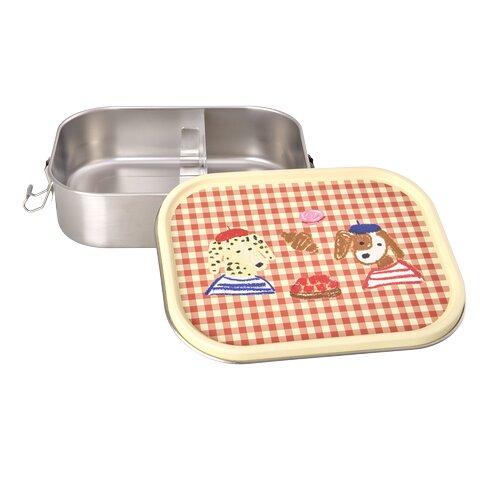Edelstahl Lunchbox "Paris" - L (Rot)