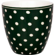 Mini Latte Cup "Dotty" - 0,13 l (Dunkelgrün)