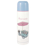 Thermo-Flasche "Portia Flowers" - 800 ml (Weiß)