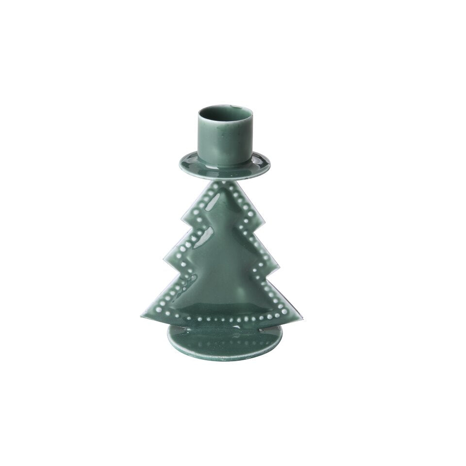 Kerzenhalter "Christmas Tree" - 5x7x11 cm (Grün)