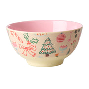 Melamin Schale "Xmas Galore" - M (Rosa)