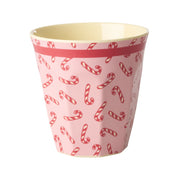 Melamin Becher "Candy Cane" - M (Rosa)