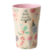Melamin Becher "Xmas Galore" - L (Rosa)