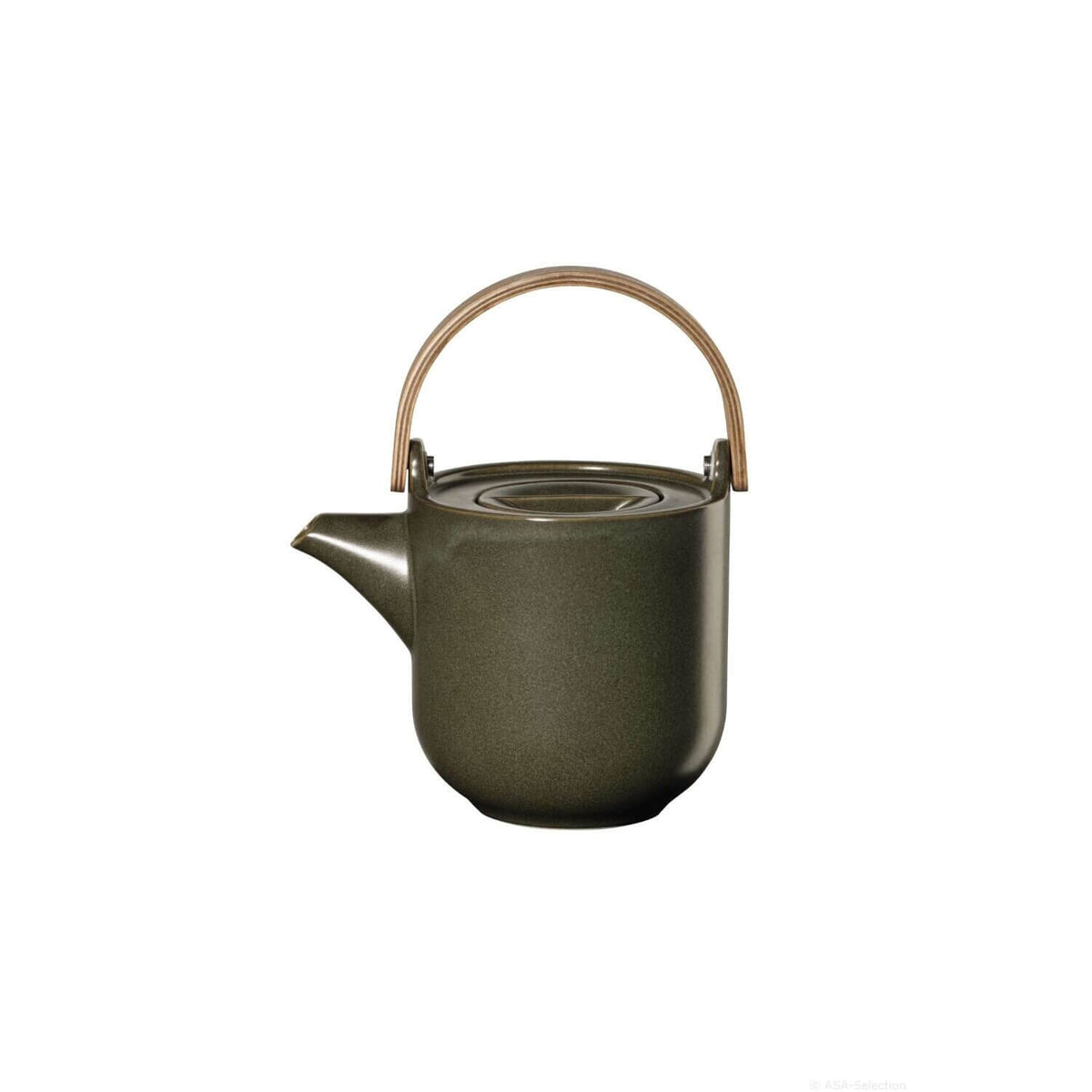 Teekanne mit Holzgriff "Coppa Nori" - 600 ml (Grün)