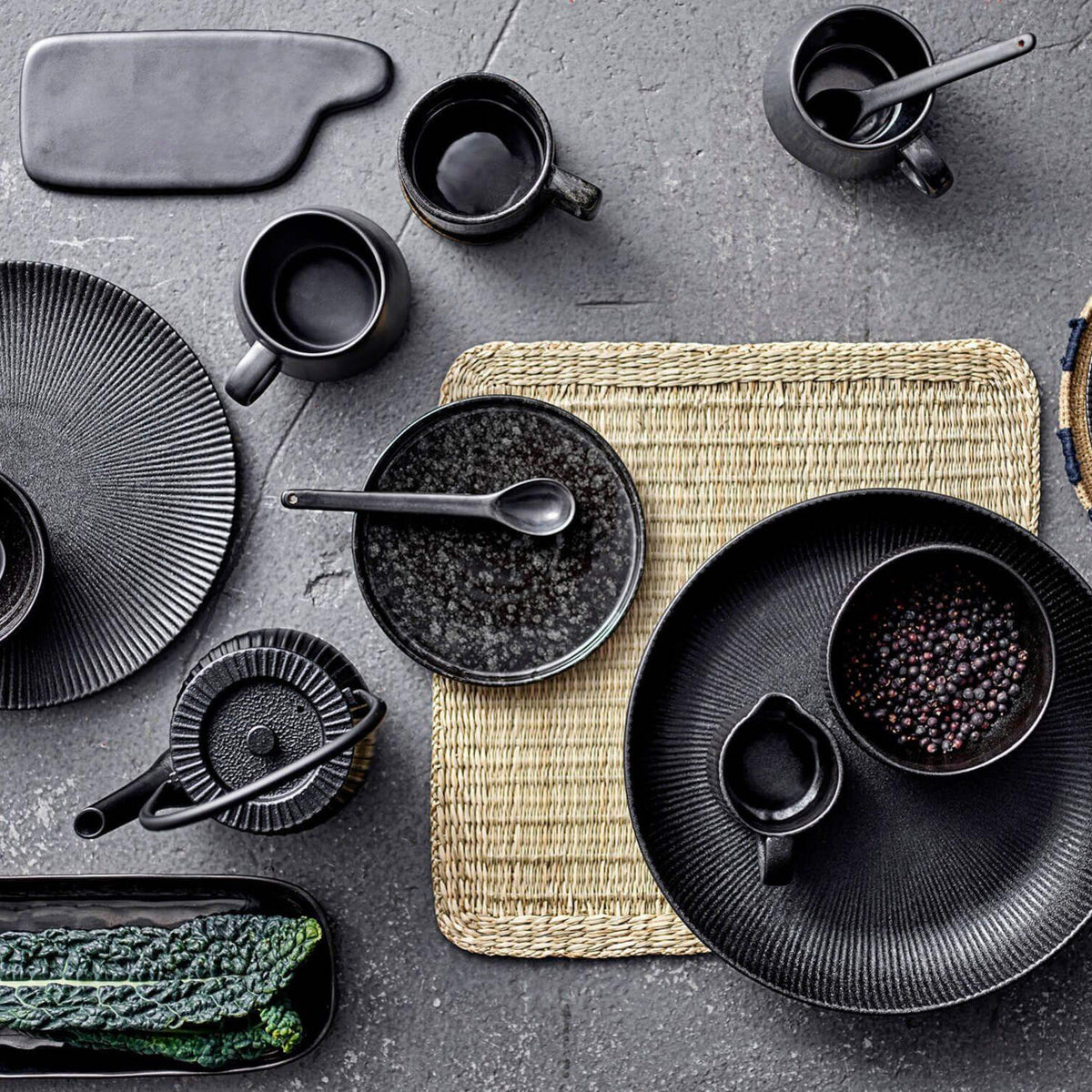 Tasse "Neri" - 9x9 cm (Schwarz)