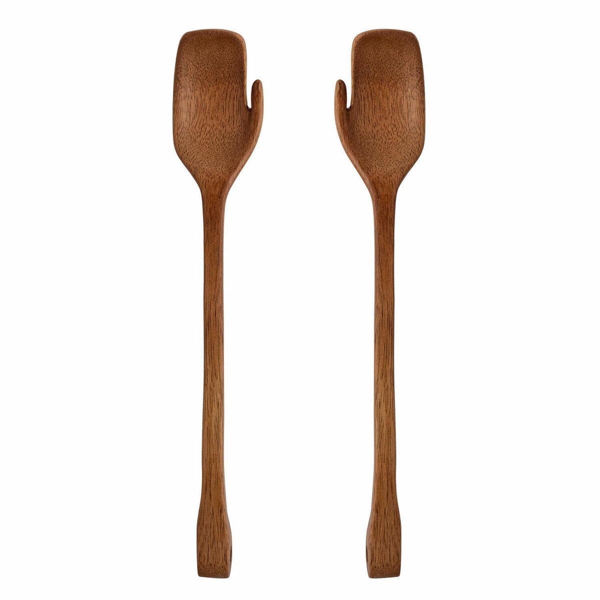 Salatbesteck "Zeena" im 2er-Set - 25,5x4,5x2,5 cm (Braun)