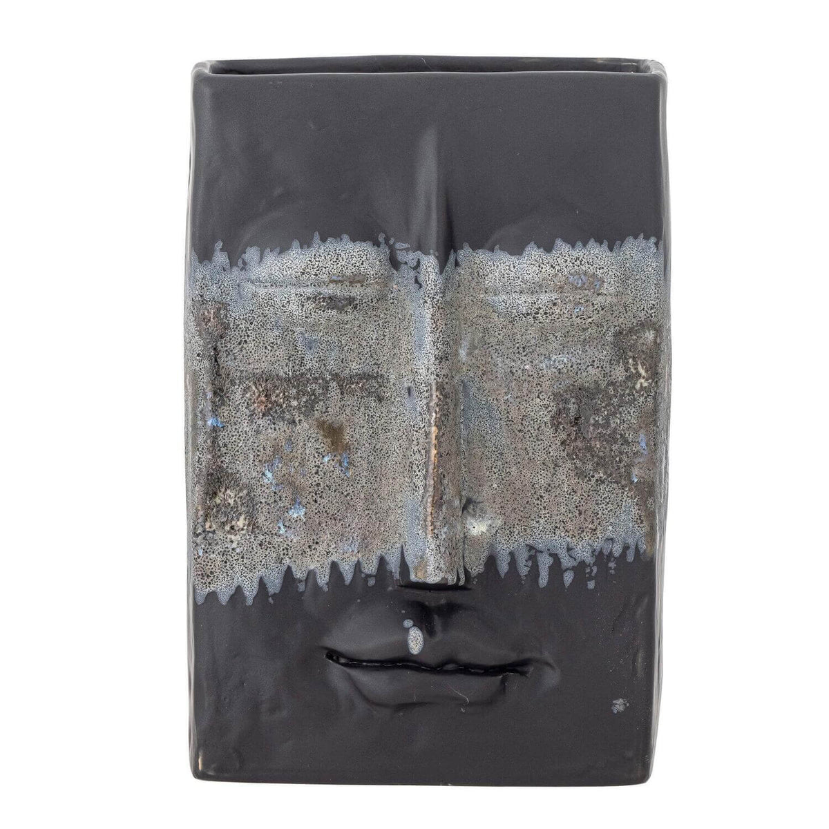 Vase "Nasru" - 15x10,5x22 cm (Schwarz)