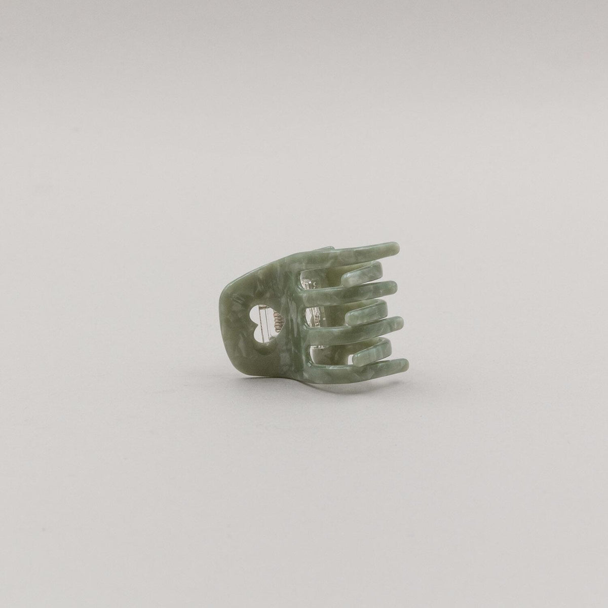 Haarspange "Herz" - klein (Jade)