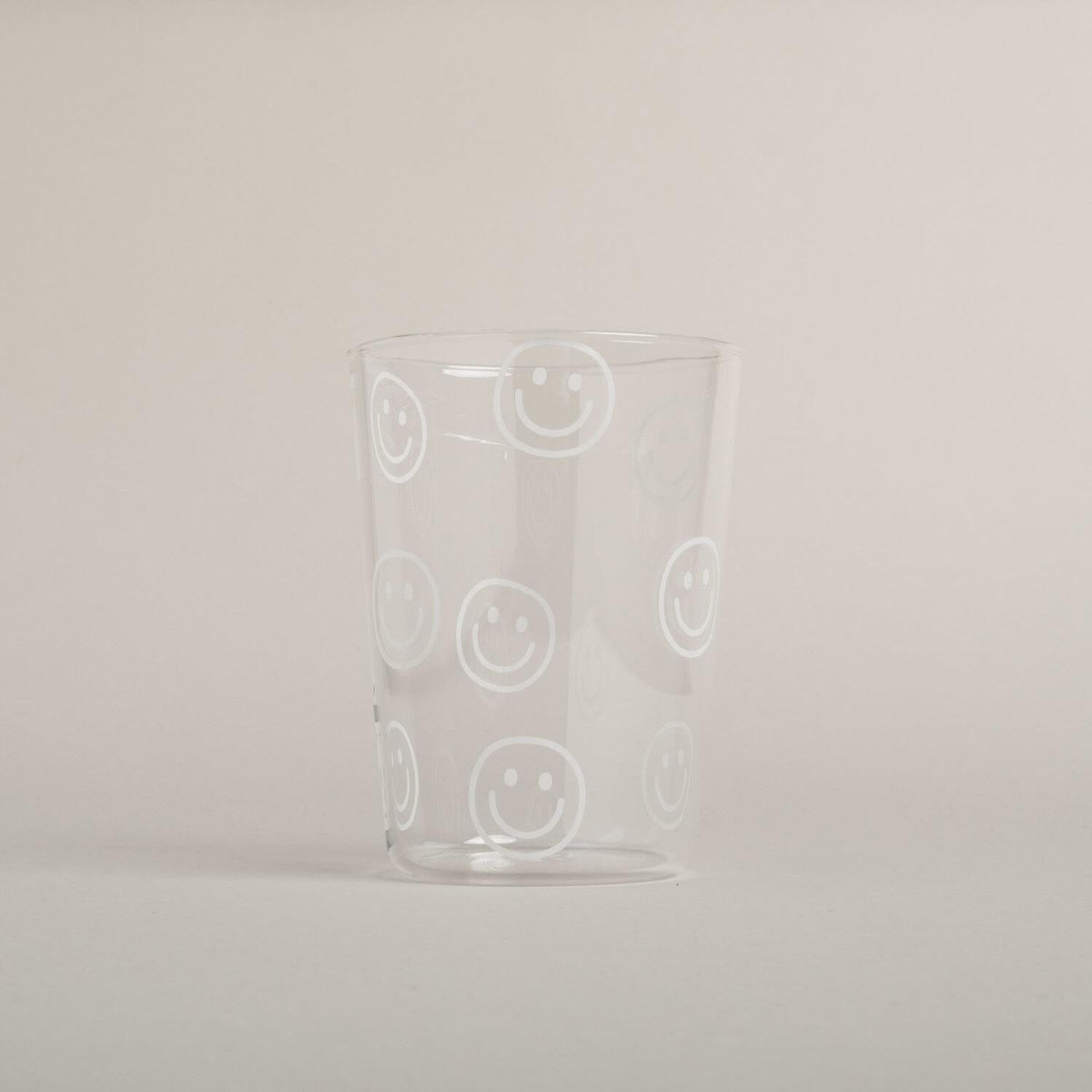 Trinkglas "Smileys" - 500 ml (Weiß)