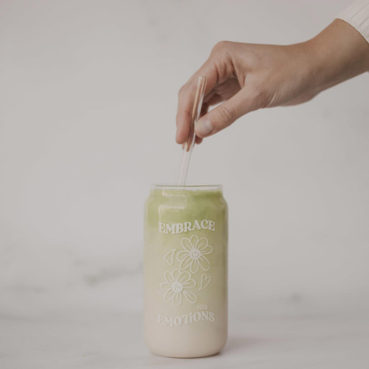 Hohes Trinkglas "Emotions Youdiful" - 500 ml (Transparent)