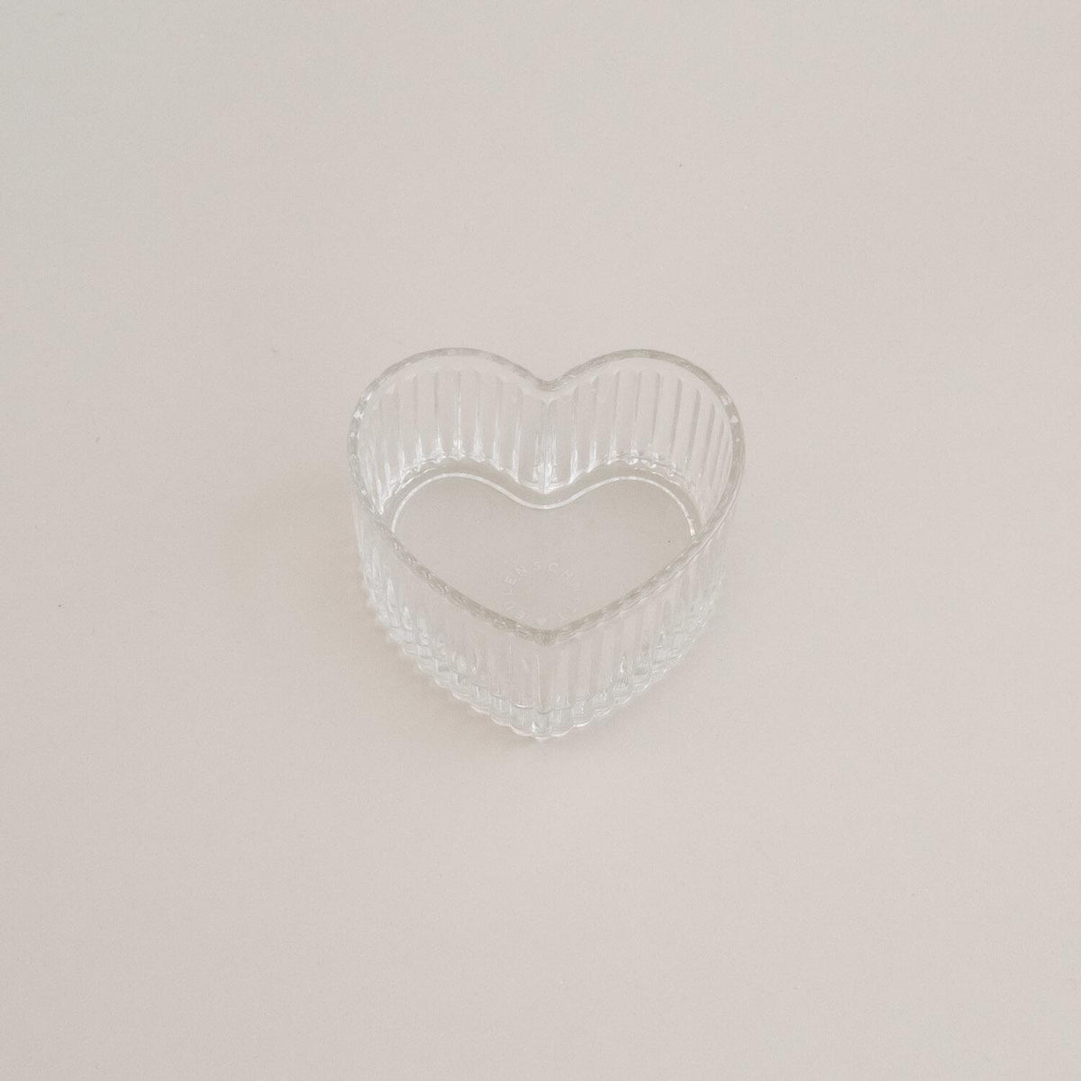 Schale "Herz" - 9,1x9,1x4,5 cm (Transparent)