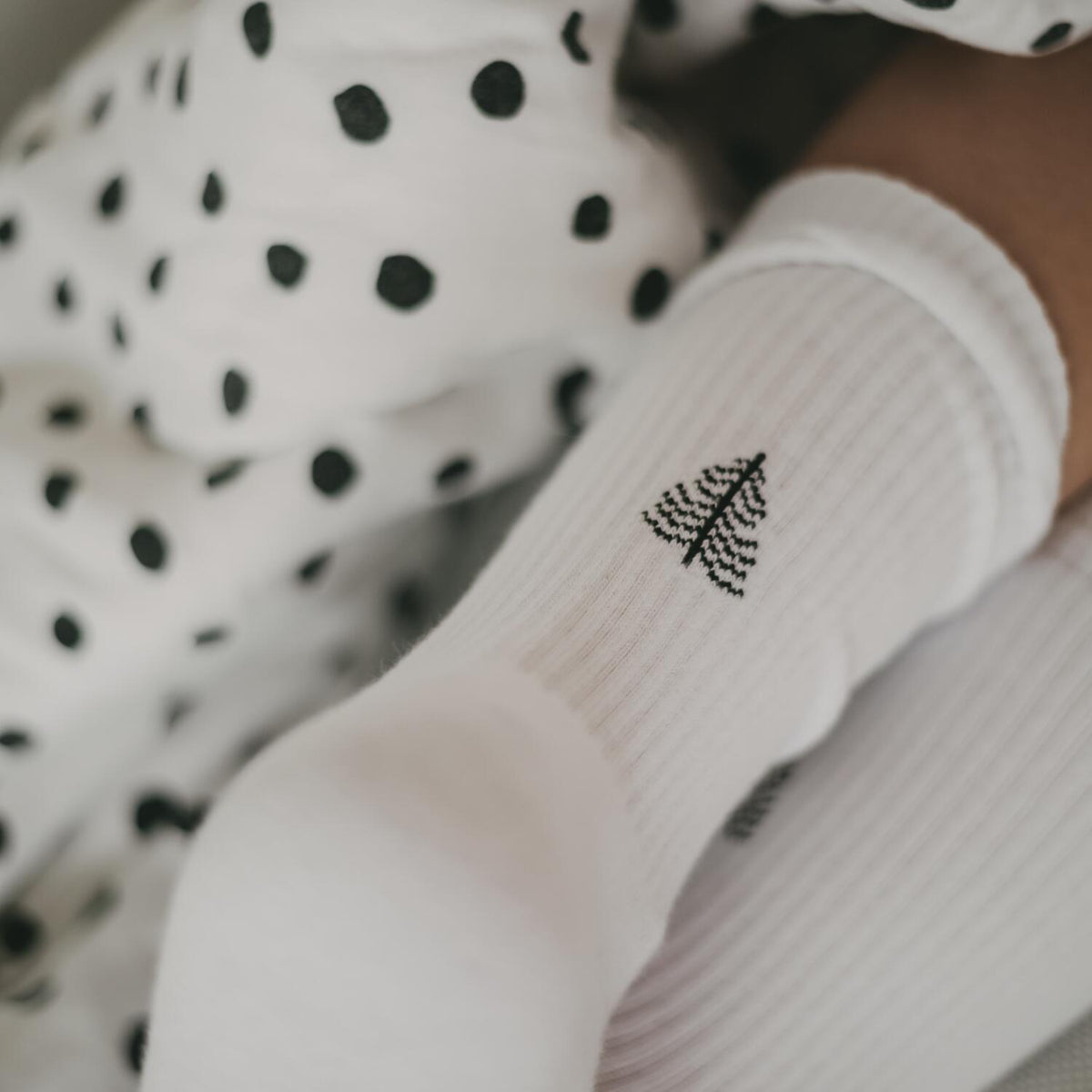 Socken "Tanne" (Weiß)