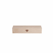 Kartenständer 2er Set "Herz" - 10,5 cm (Braun)