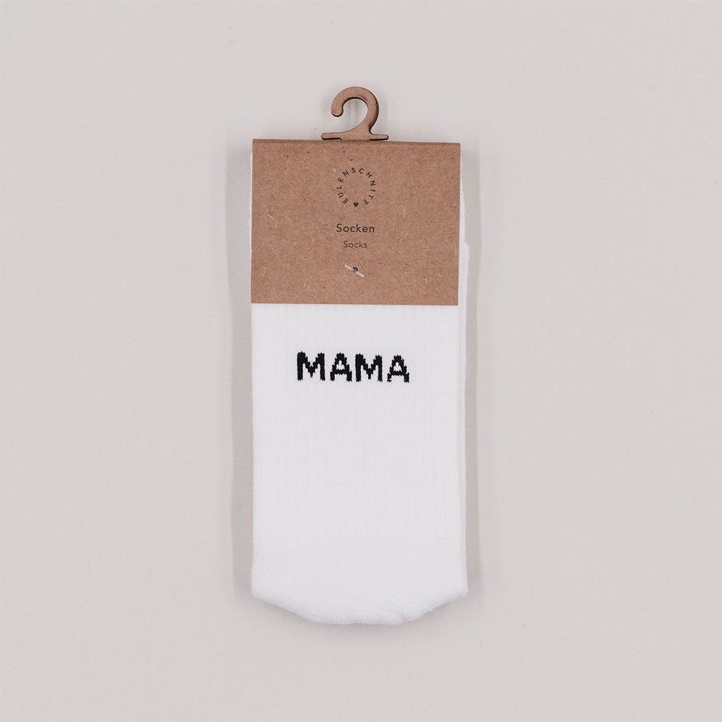 Socken "Mama" (Weiß)