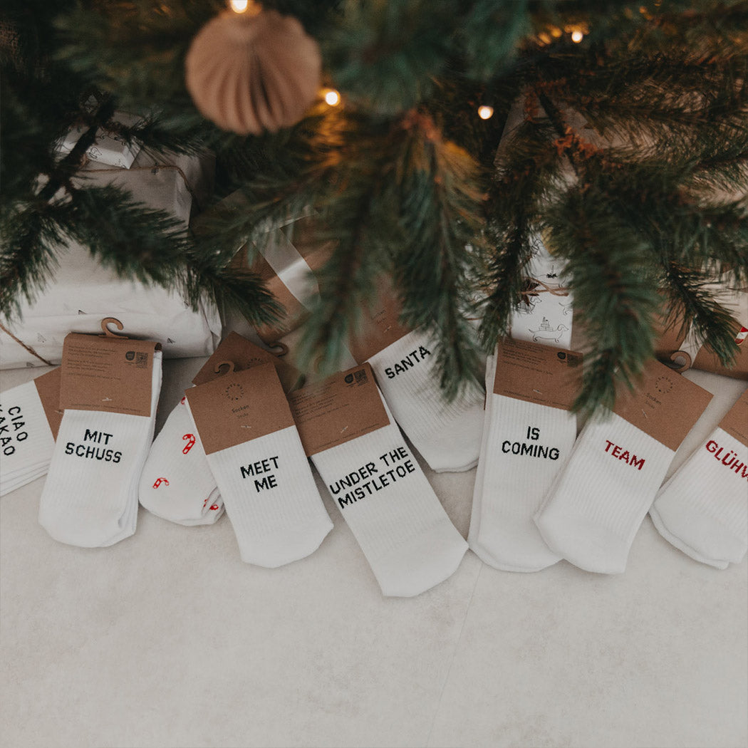 Socken "Mistletoe" (Weiß)