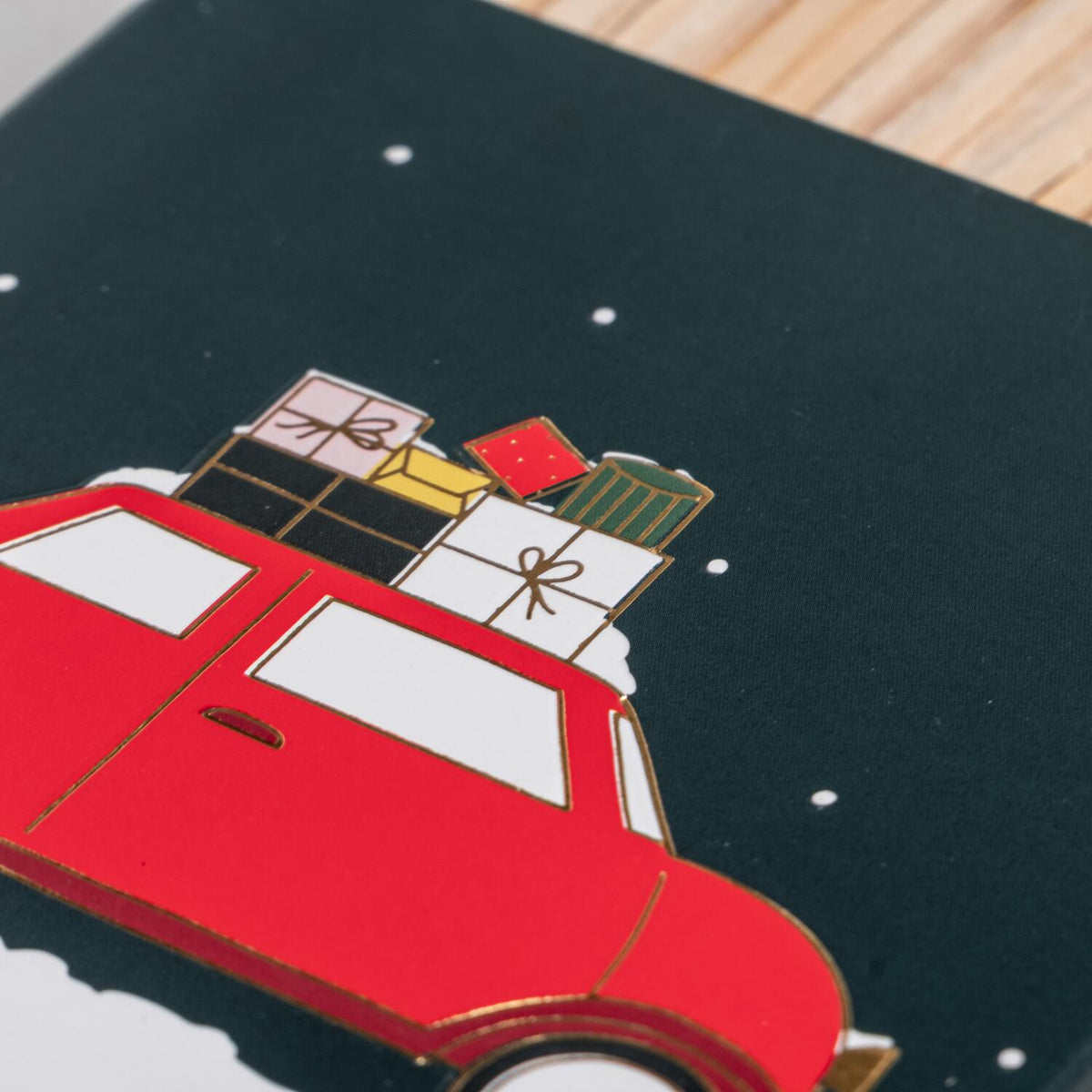 Streichhölzer "Christmas Car" - 10,1x10,3x1,5 cm (Grün)