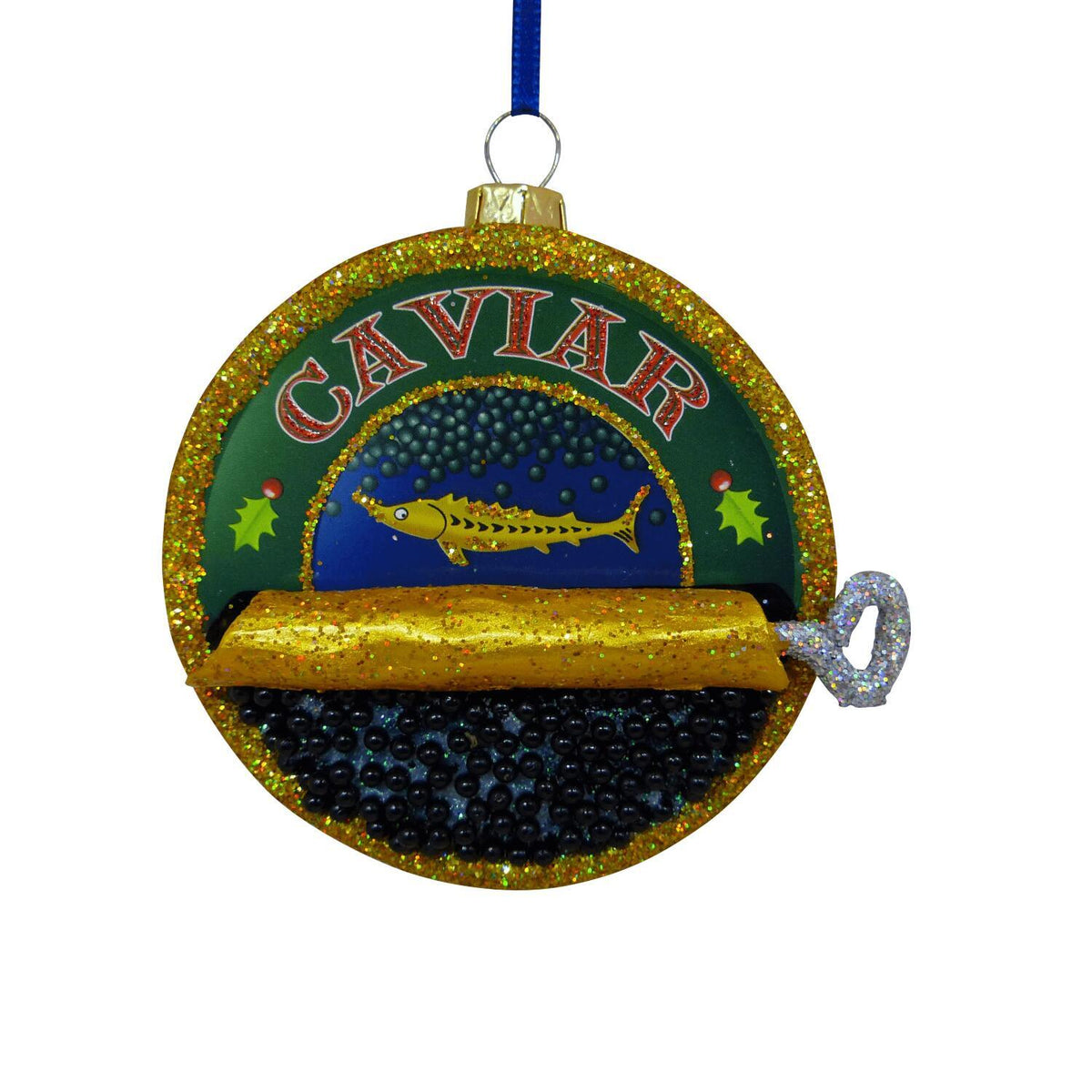 Weihnachtsanhänger "Kaviar" - 8,5x4,4x9 cm (Bunt)