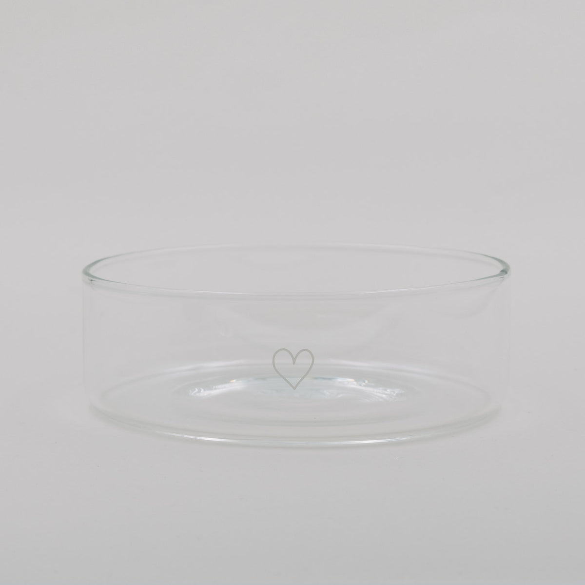 Glasschale "Herz" - 18x18x6,2 cm (Transparent)