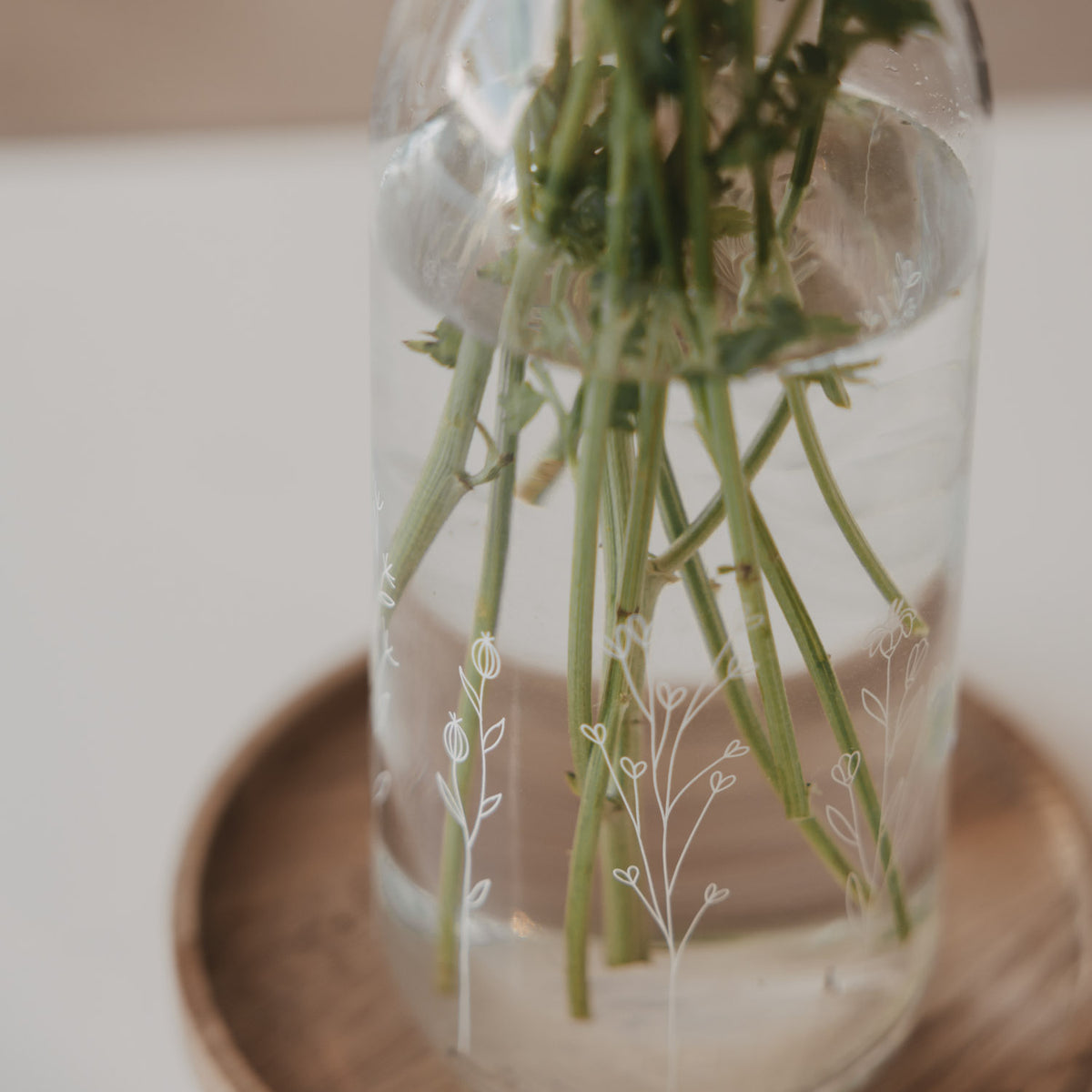 Karaffe "Blumenwiese" - 1,2 l (Transparent)