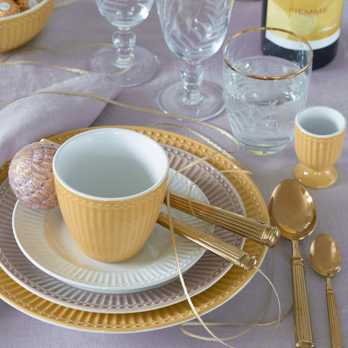 Latte Cup "Alice" (Honey Mustard)