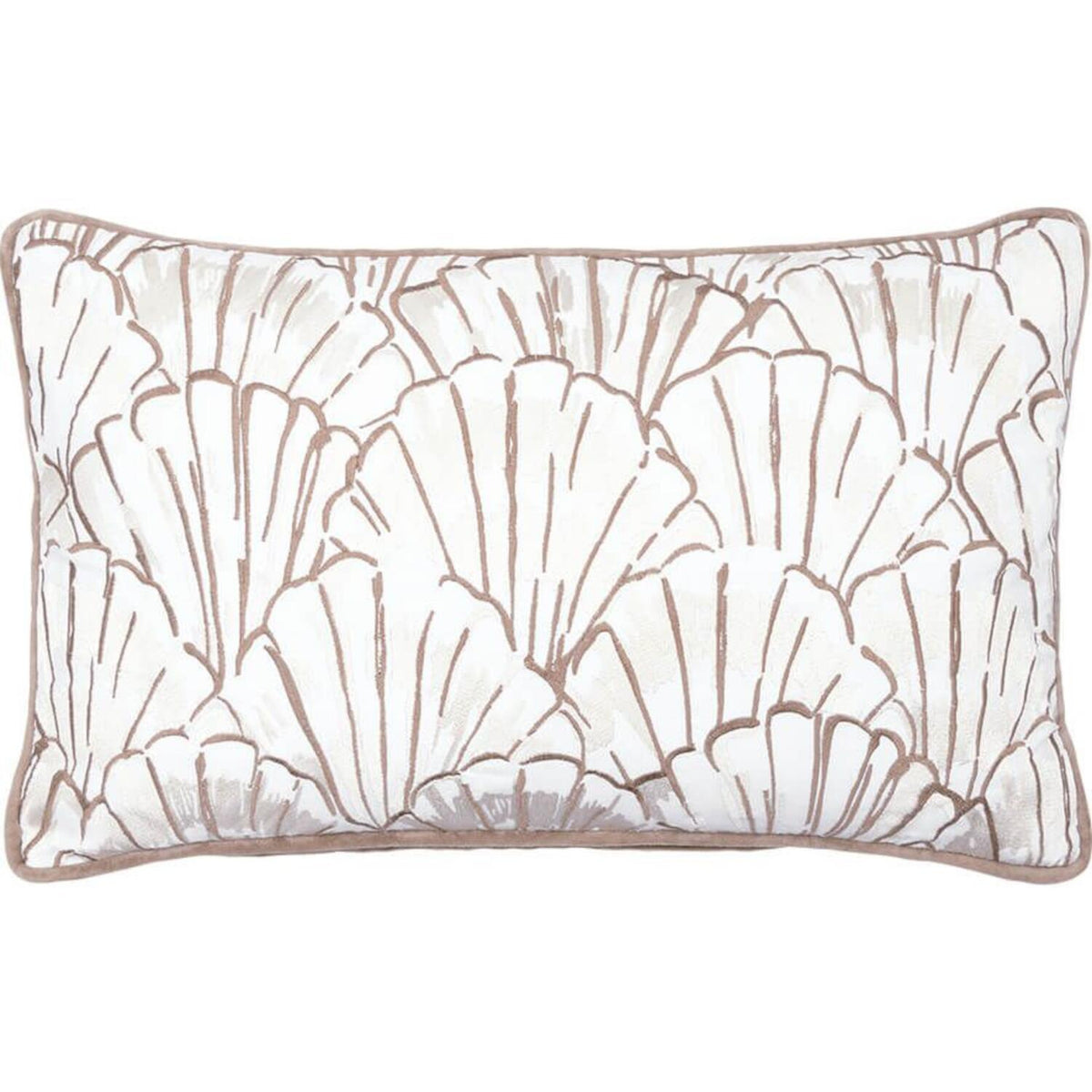 Baumwoll-Kissenbezug "Joan" - 30x50 cm (Beige)