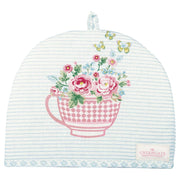 Teekannen-Wärmer "Alma Flowers" - 26x28 cm (White)