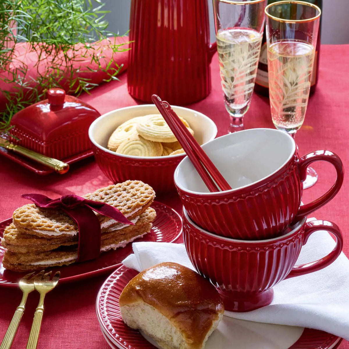 Frühstücksteller "Alice" (Claret Red)