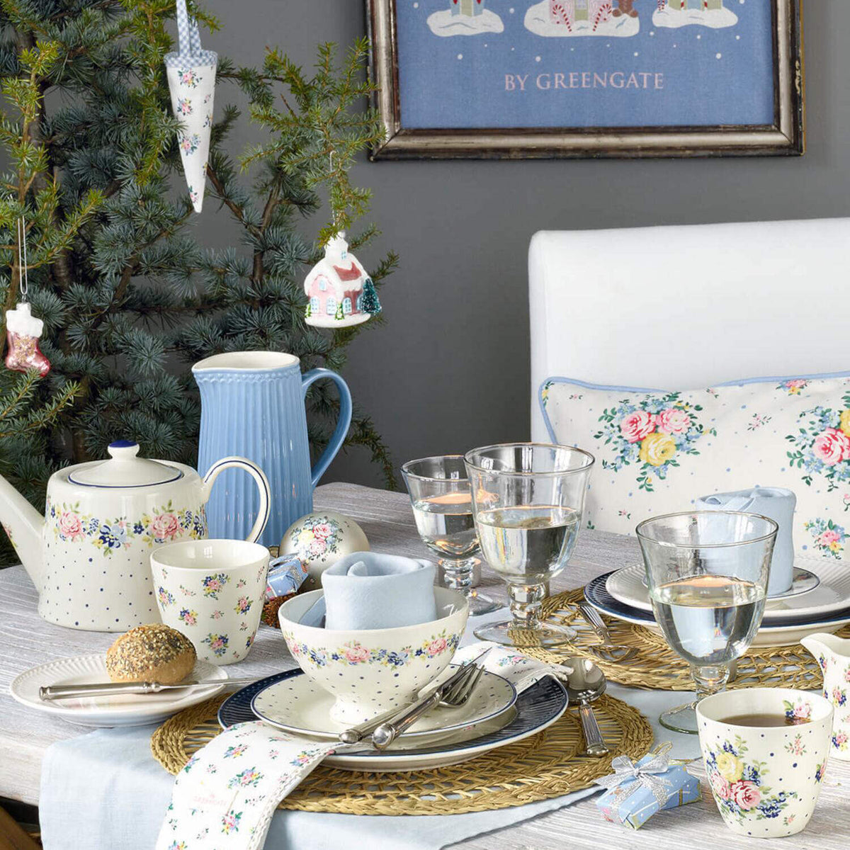 Stoffserviette mit Spitze "Laura" (White)