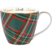 Henkeltasse "Dagmar Check" (Grün)
