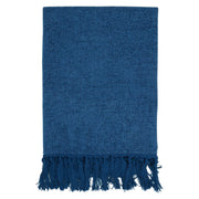 Decke mit Fransen - 180 x 130 cm (Navy Blue)
