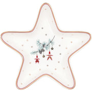 Teller "Star - Juana" - 15,5x15,5 cm (Weiß)