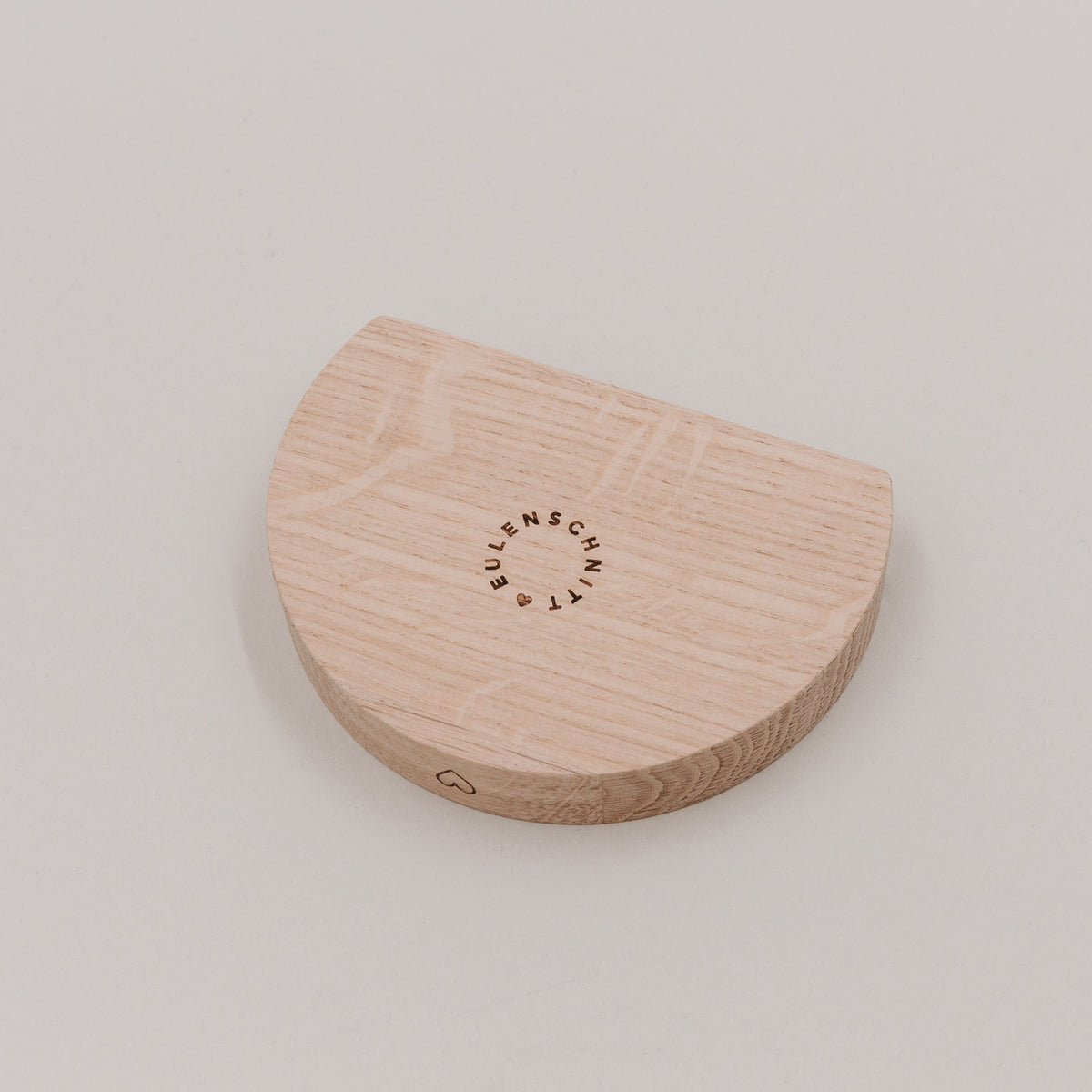 Teelicht-Kartenhalter "Herz" - 11,2x8x2 cm (Natur)