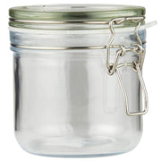 Vorratsglas mit patentiertem Deckel - 450 ml (Transparent)