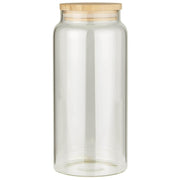 Glaskrug mit Bambusdeckel - 1,3 l (Transparent/Natur)