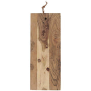 Tapasbrett mit Lederschnur - 45x18x1,5 cm (Natur)