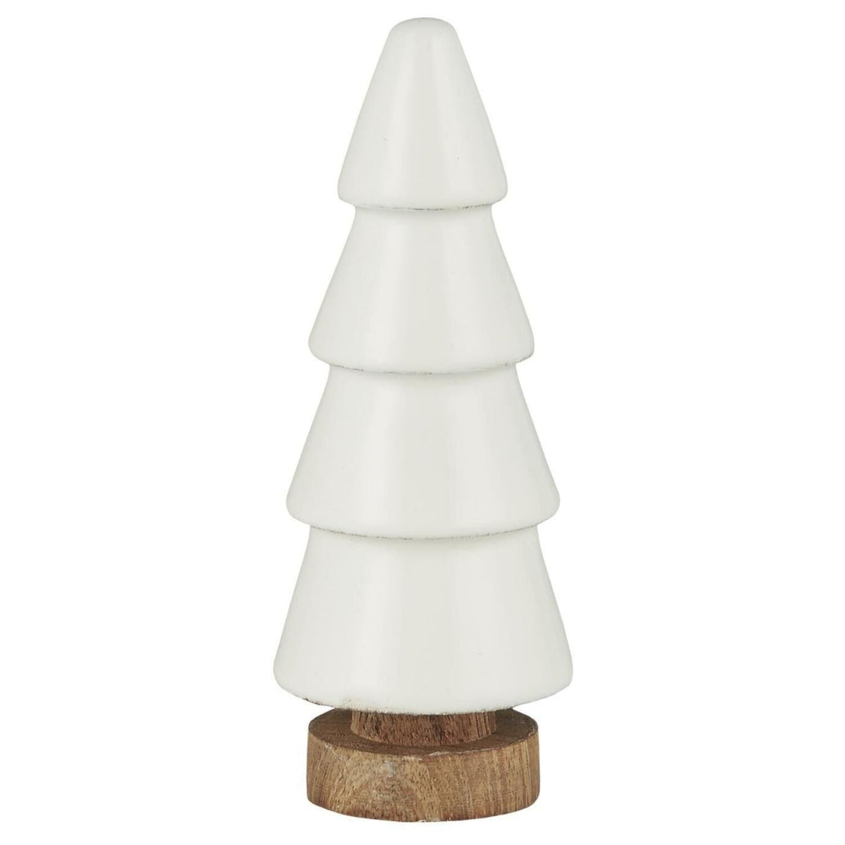 Tannenbaum stehend - 4,5x12,5 cm (Weiß/Braun)