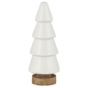 Tannenbaum stehend - 4,5x12,5 cm (Weiß/Braun)