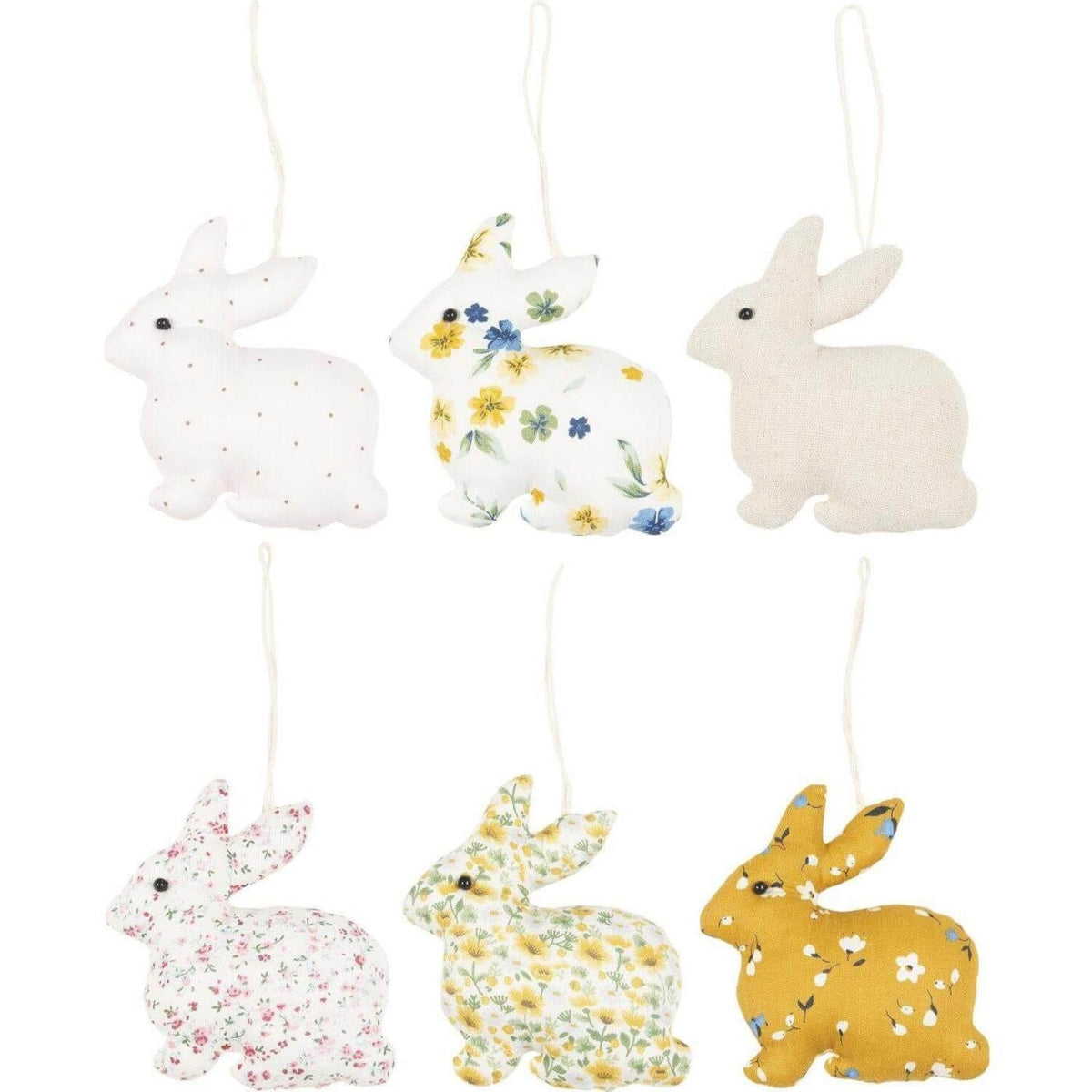 Osterdeko zum Hängen "Hase - große Blumen" (Bunt)